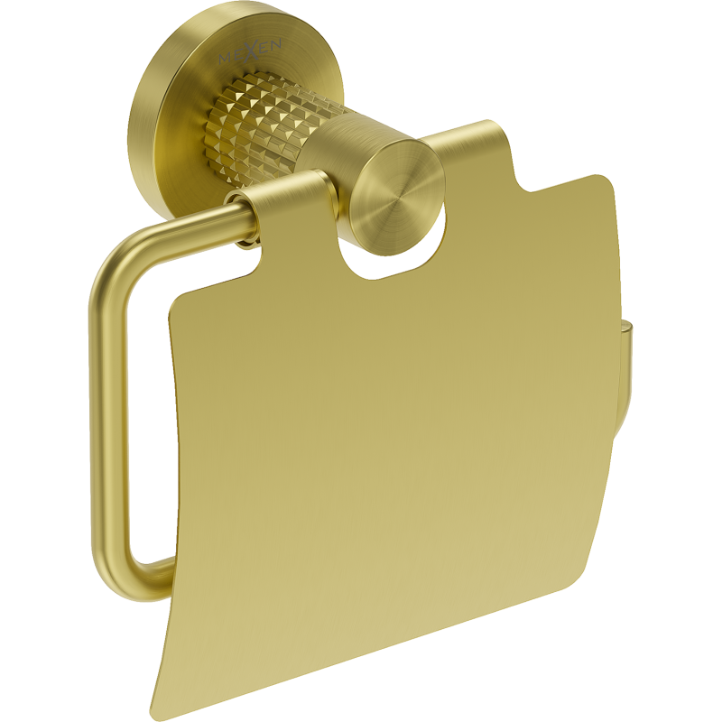 Mexen Triv tualetinio popieriaus laikiklis, šlifuotas auksas - 70A33021-55