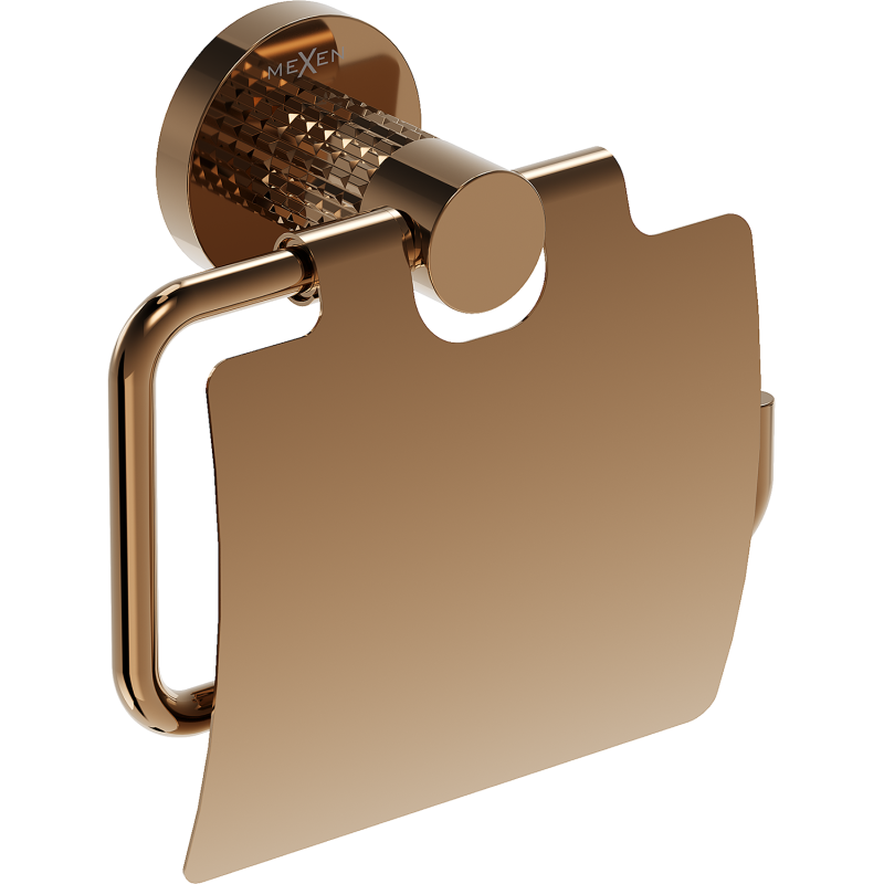 Mexen Triv tualetinio popieriaus laikiklis, rožinis auksas - 70A33021-60