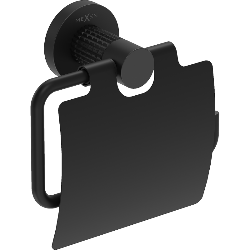 Mexen Triv tualetinio popieriaus laikiklis, juodas - 70A33021-70