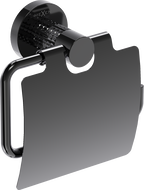 Mexen Triv tualetinio popieriaus laikiklis, juodas chromas - 70A33021-73