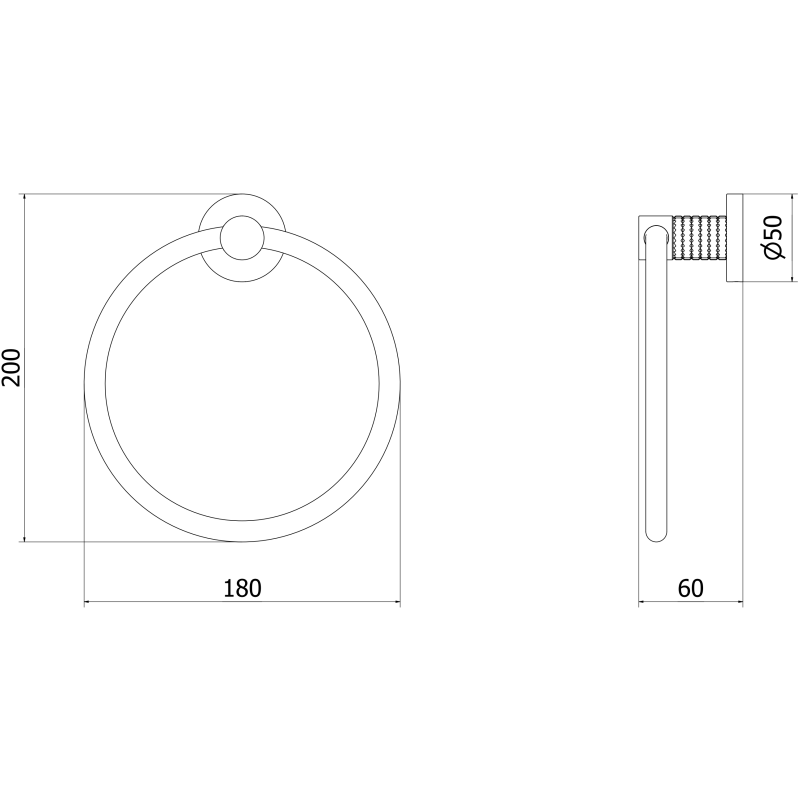 Mexen Triv rankšluosčių laikiklis, auksinis - 70A33031-50