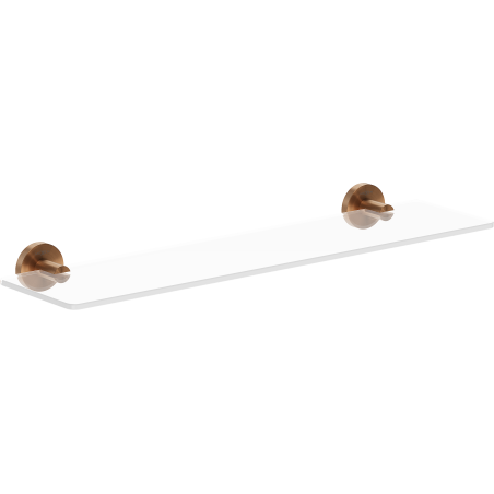 Mexen Ovio pakabinama stiklinė lentyna, šepečiu valytas varis - 70A19561-65