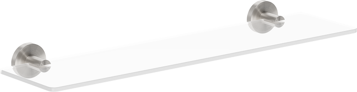 Mexen Ovio pakabinama stiklinė lentyna, šlifuotas nikelis - 70A19561-97