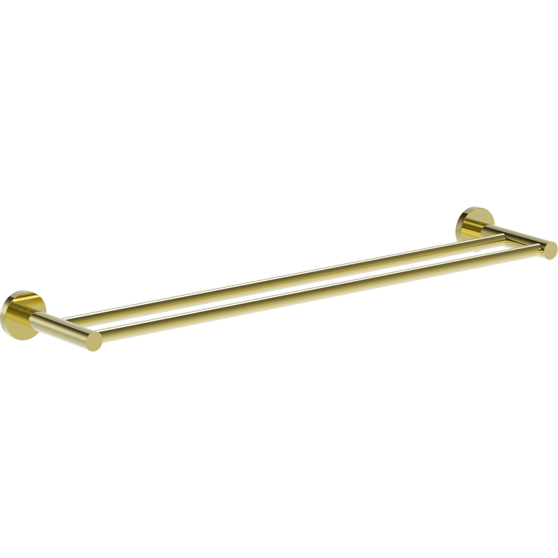 Mexen Ovio dvigubas rankšluosčių laikiklis, auksinis - 70A19547-50