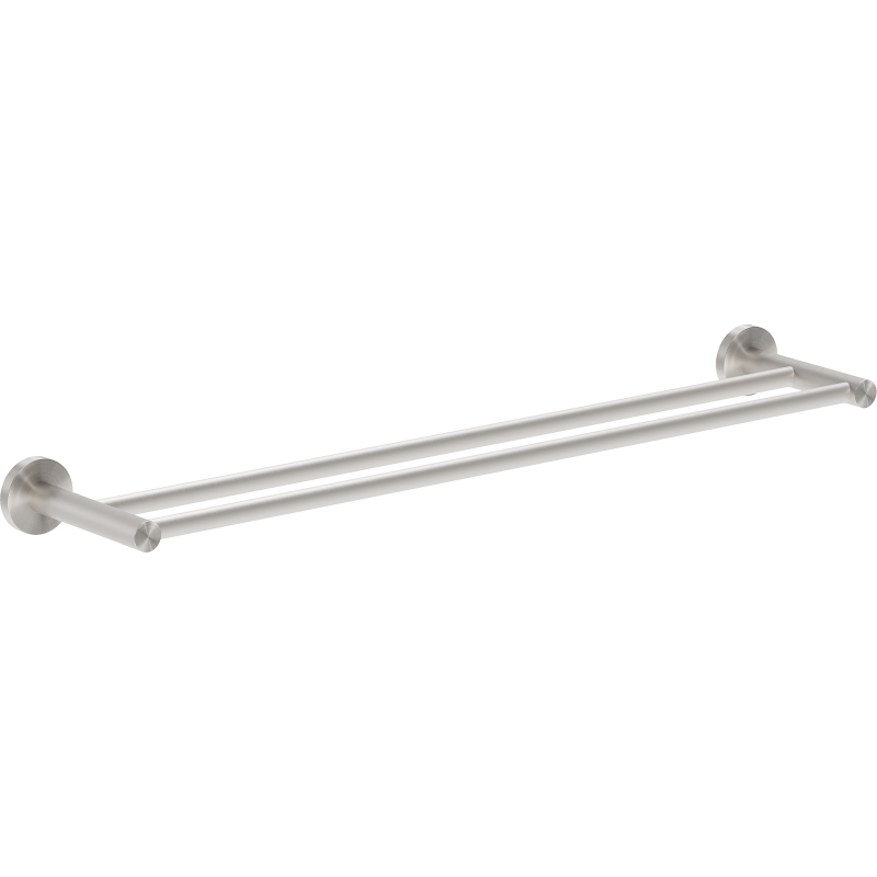 Mexen Ovio dvigubas rankšluosčių laikiklis, šlifuotas nikelis - 70A19547-97