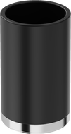 Mexen Triv stovimas dantų šepetėlių puodelis, juoda/chromas - 70A33053-00B