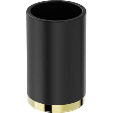 Mexen Triv stovinti dantų šepetėlių puodelis, juodas/auksinis - 70A33053-50B