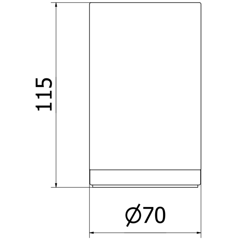 Mexen Triv stovintis dantų šepetėlių puodelis, juodas/šlifuotas varis - 70A33053-65B