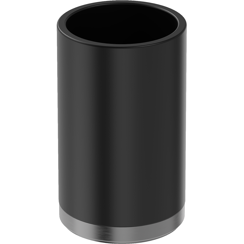 Mexen Triv stovinti dantų šepetėlių laikiklis, juodas/gun gray šepetys - 70A33053-66B