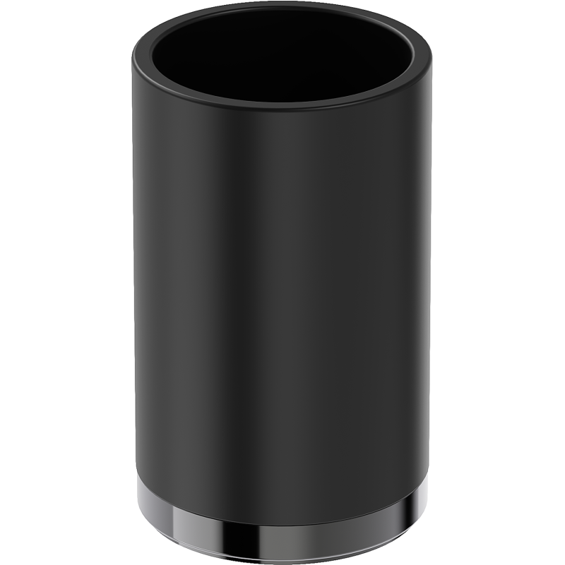 Mexen Triv stovimas dantų šepetėlių laikiklis, juoda/juodas chromas - 70A33053-73B