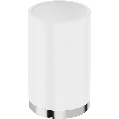 Mexen Triv stovintis dantų šepetėlių laikiklis, baltas/chromuotas - 70A33053-00W