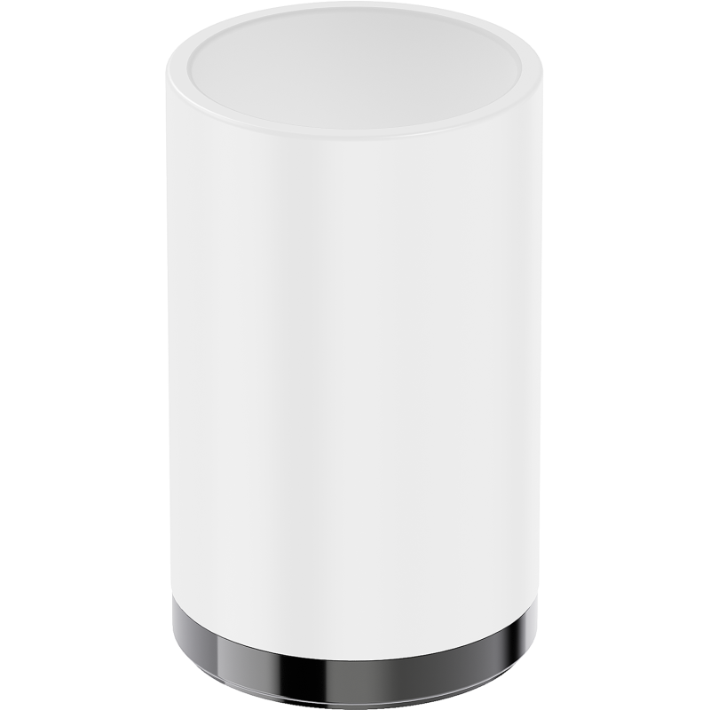 Mexen Triv stovintis dantų šepetėlių laikiklis, baltas/juodas chromas - 70A33053-73W