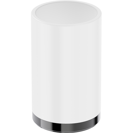 Mexen Triv stovintis dantų šepetėlių laikiklis, baltas/juodas chromas - 70A33053-73W