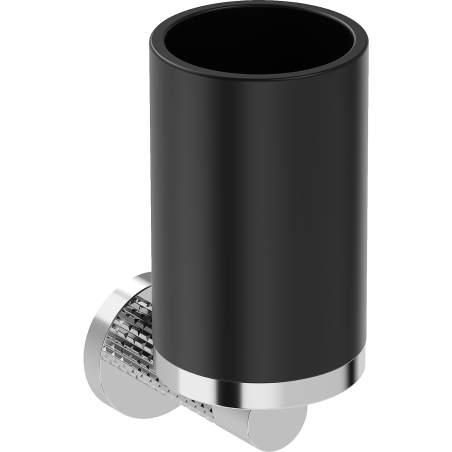 Mexen Triv puodelis dantų šepetėliams, juodas/chromas - 70A33051-00B