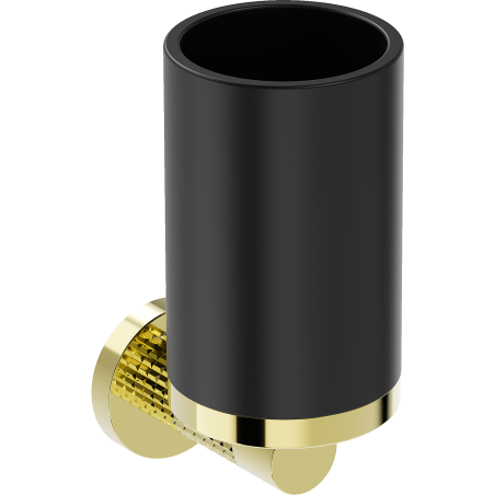 Mexen Triv dantų šepetėlio laikiklis, juodas/auksinis - 70A33051-50B