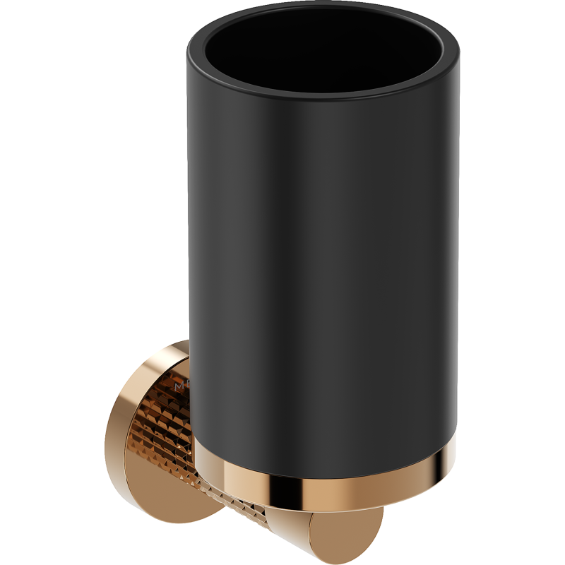 Mexen Triv dantų šepetėlių laikiklis, juodas/rožinis auksas - 70A33051-60B