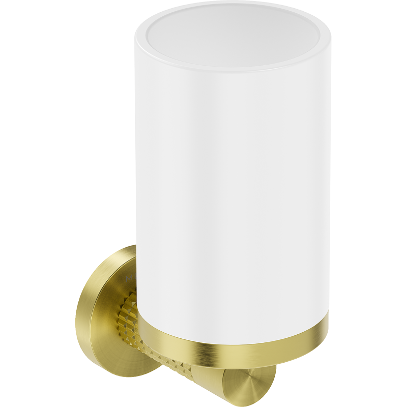 Mexen Triv puodelis dantų šepetėliams, baltas/aukso šlifuotas - 70A33051-55W