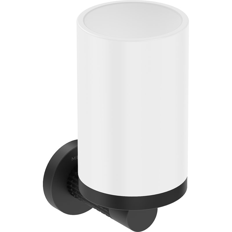 Mexen Triv puodelis dantų šepetėliams, baltas/juodas - 70A33051-70W