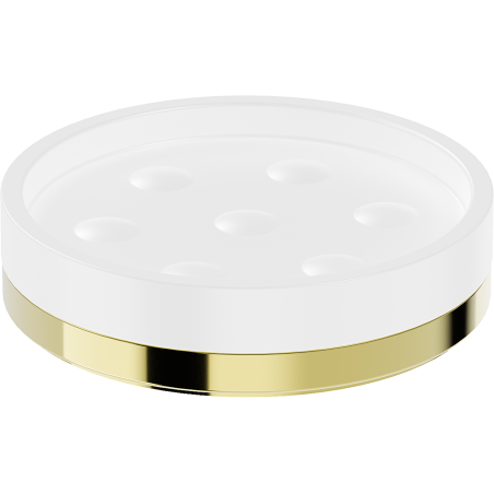 Mexen Triv stovimas muilo dozatorius, baltas/auksinis - 70A33057-50W