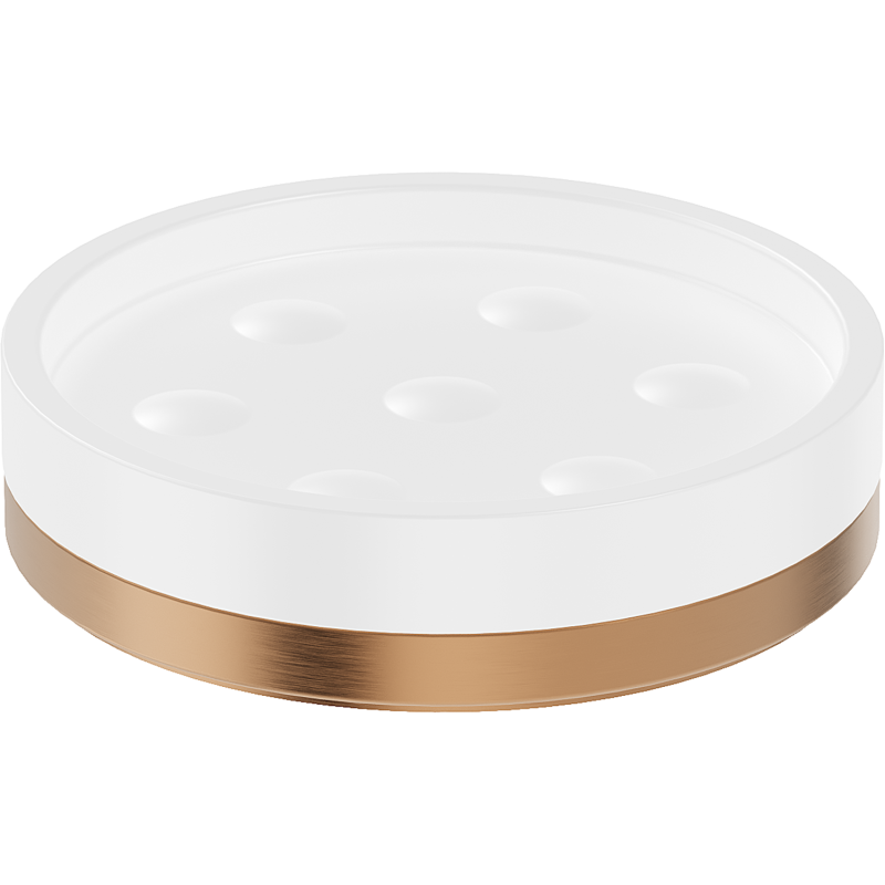 Mexen Triv muilinės stovėjimo indas, baltas/varinis matinės tekstūros - 70A33057-65W