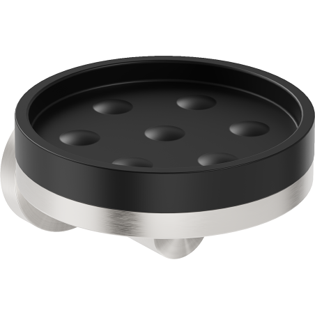 Mexen Triv muilinė, juoda/šlifuotas nikelis - 70A33055-97B