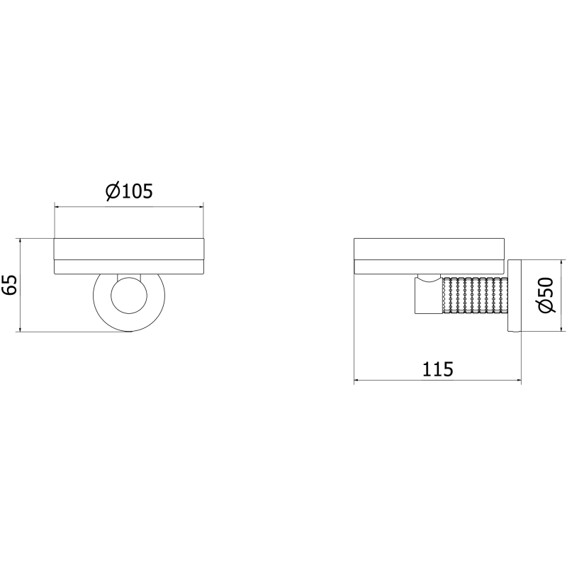 Mexen Triv muilinė, balta/juoda - 70A33055-70W