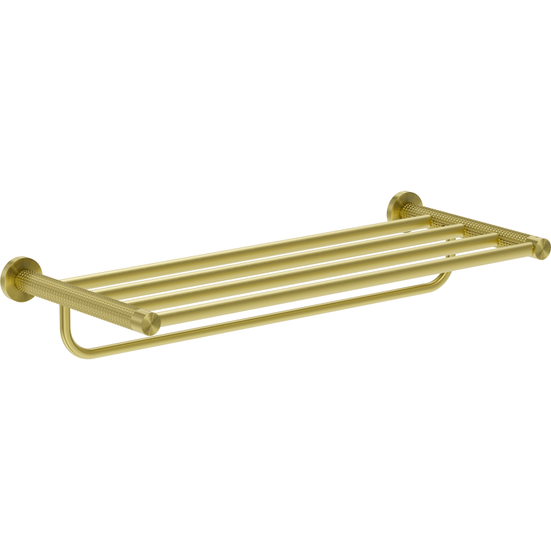 Mexen Triv rankšluosčių lentyna, šlifuotas auksas - 70A33081-55