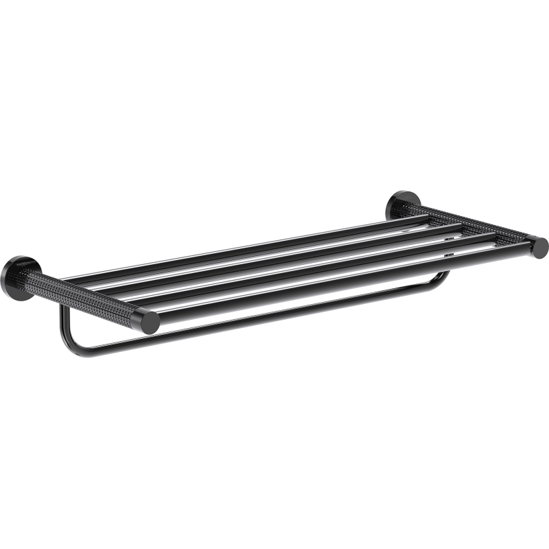 Mexen Triv rankšluosčių lentyna, juodas chromas - 70A33081-73