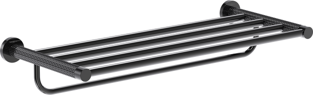 Mexen Triv rankšluosčių lentyna, juodas chromas - 70A33081-73