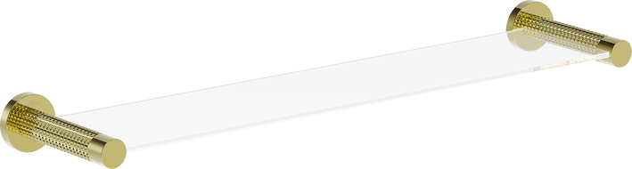 Mexen Triv pakabinama stiklinė lentyna, auksinė - 70A33061-50