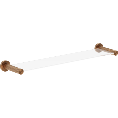 Mexen Triv pakabinama stiklinė lentynėlė, šlifuotas varis - 70A33061-65