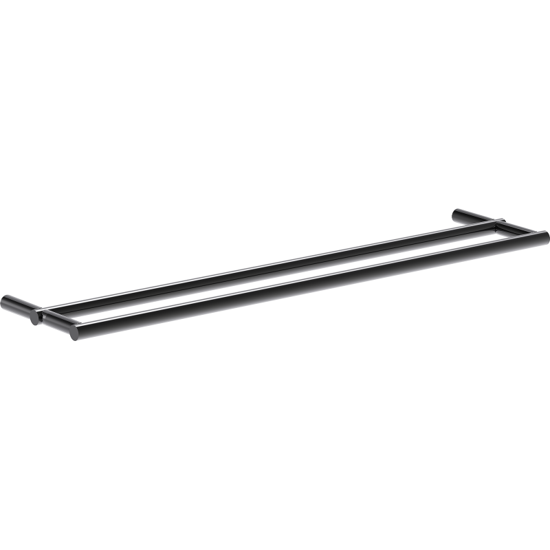 Mexen Loop dvigubas rankšluosčių laikiklis, juodas chromas - 70A71047-73