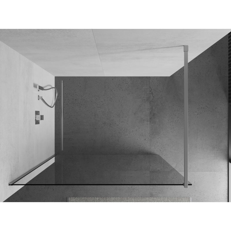 Mexen Kioto dušo sienelė Walk-in 70 x 200 cm, permatoma 8 mm, chromuota - 800-070-101-01-00