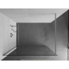 Mexen Kioto dušo sienelė Walk-in 70 x 200 cm, permatoma 8 mm, chromuota - 800-070-101-01-00