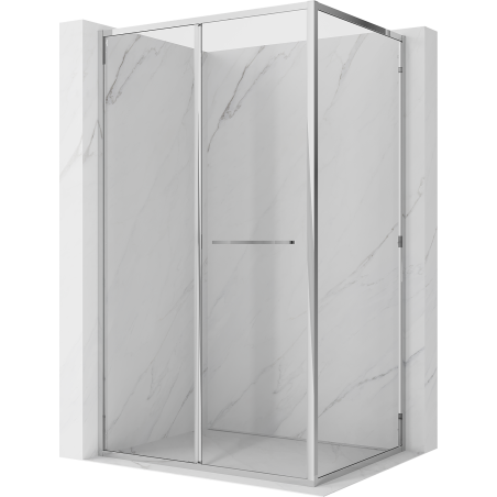 Mexen Linea stiklinis dušas su slankiosiomis durimis 120 x 85 cm, skaidrus, chromas - 8E1-120-085-01-01