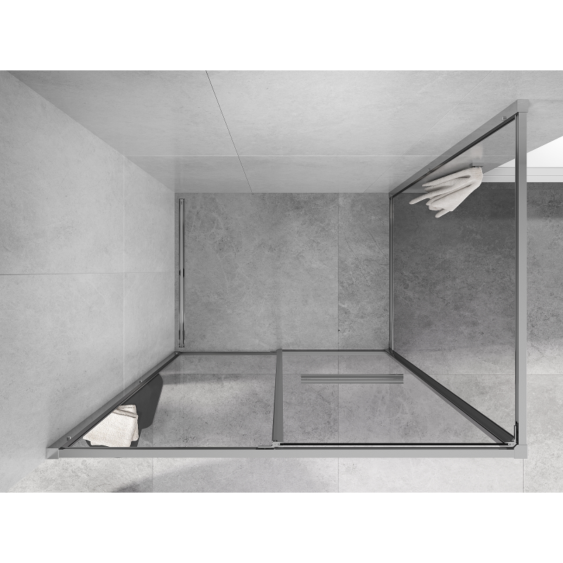 Mexen Linea stumdoma dušo kabina 110 x 85 cm, peršviečiamas, chromuotas - 8E1-110-085-01-01