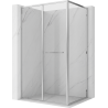 Mexen Linea stumdomas dušo kabinas 110 x 100 cm, skaidrus, chromas - 8E1-110-100-01-01