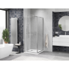 Mexen Linea 80 x 80 cm stumdomas dušo kabina, permatomas, chromas - 8E1-080-080-01-01