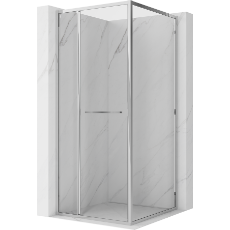 Mexen Linea stumdomos dušo kabina 85 x 85 cm, skaidri, chrominė - 8E1-085-085-01-01