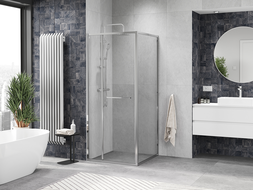 Mexen Linea stumdoma dušo kabina 90 x 90 cm, permatomas, chromas - 8E1-090-090-01-01