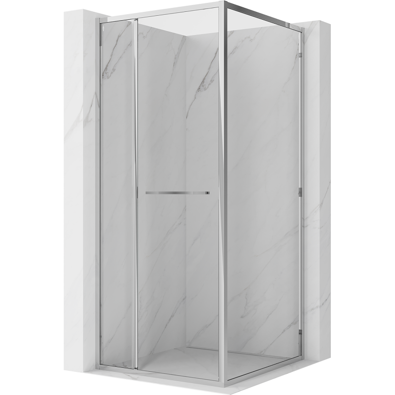 Mexen Linea stumdomas dušo kabinas 95 x 95 cm, permatomas, chromas - 8E1-095-095-01-01