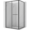 Mexen Linea stumdomas dušo kabina 120 x 95 cm, permatoma, juoda - 8E1-120-095-70-70