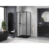 Mexen Linea slankiojo dušo kabina 95 x 95 cm, skaidri, juoda - 8E1-095-095-70-70