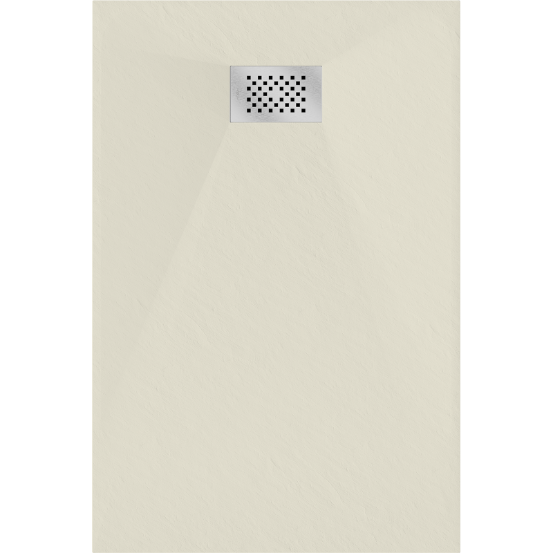 Mexen Hugo stačiakampis dušo padėklas SMC 100 x 80 cm, smėlio spalvos, inox danga - 42698010-X