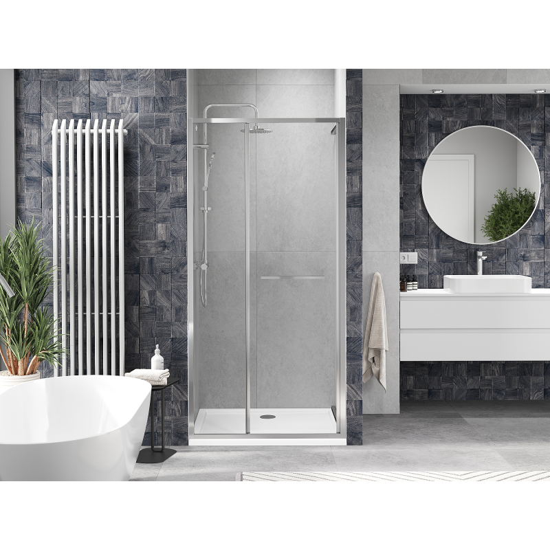 Mexen Linea stumetriniai slankiojančios dušo durys, skaidrias, chromas - 8E1-100-000-01-01