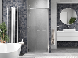 Mexen Linea stumetrai slankiojančios dušo durys, skaidrios, chromo - 8E1-110-000-01-01