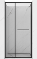 Mexen Linea stumiamosios dušo durys 80 cm, permatomos, juodos - 8E1-080-000-70-70