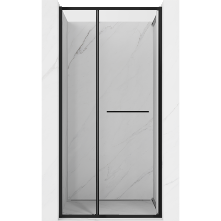 Mexen Linea stsumiamos dušo durys, 85 cm, skaidrus, juoda - 8E1-085-000-70-70