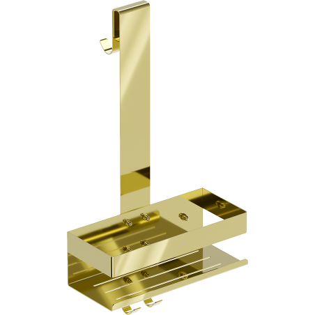 Mexen Brin-1 vonios krepšelis su pakaba, auksinis - 70A8841-50