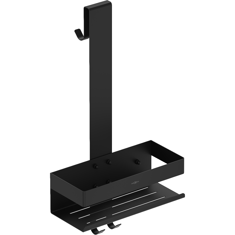 Mexen Brin-1 vonios krepšelis su pakaba, juodas - 70A8841-70